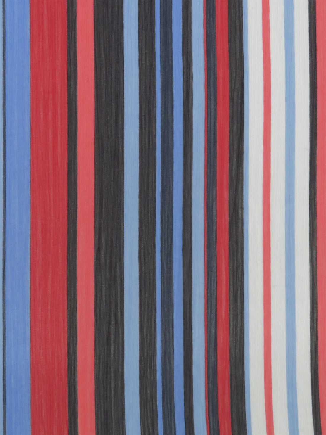 Cornflower/Cherry Red/Dark Coral/Multi 100% Polyester Vertical Stripe Print Crinkle Chiffon 56W