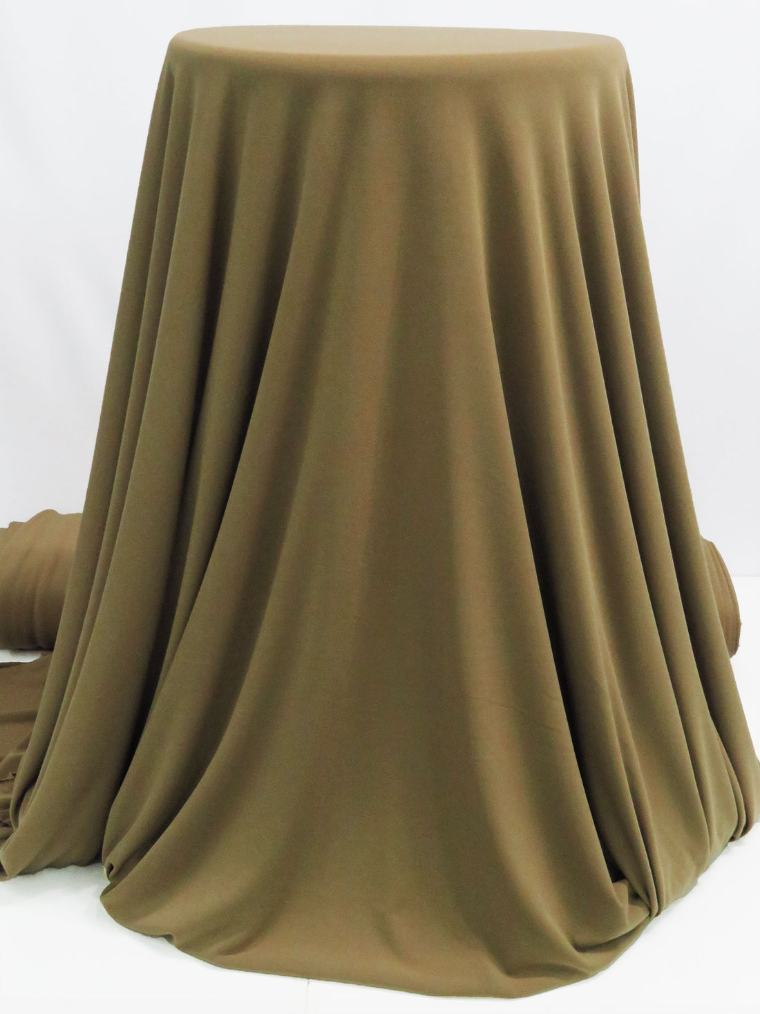 Peanut Brown Polyester/Lycra ITY Knit - WHBM - 56W