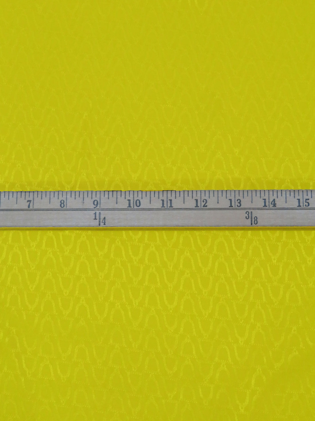 Bright Lemon Yellow 100% Rayon Bells Weave Jacquard Blouseweight Woven - NY Designer - 60W