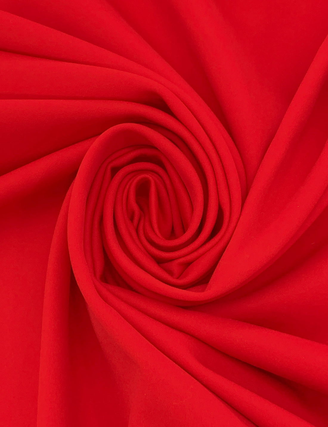 Fire Engine Red Polyester/Lycra Scuba Knit - NY Designer - 50W