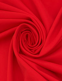 Fire Engine Red Polyester/Lycra Scuba Knit - NY Designer - 50W