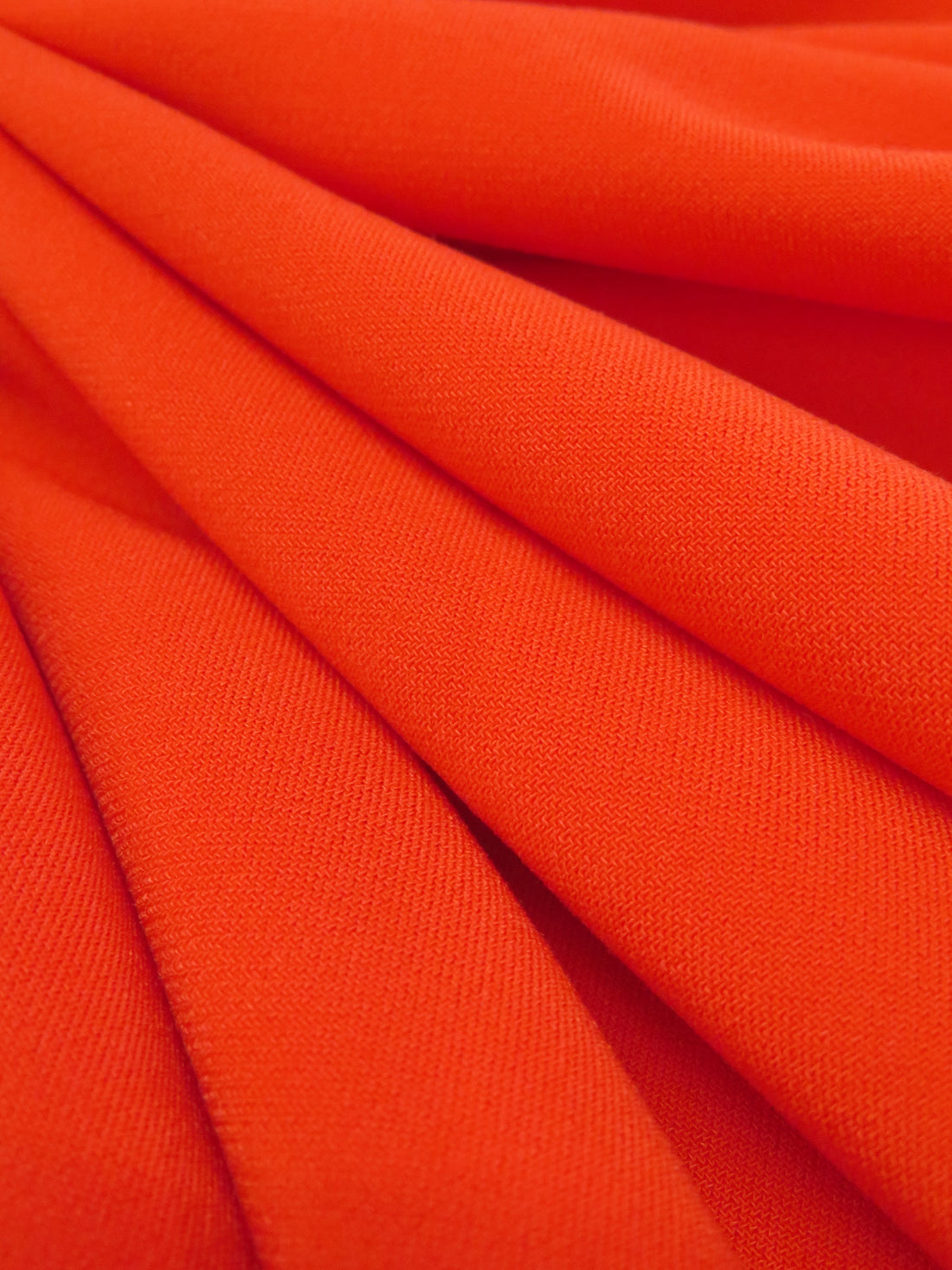 Vivid Vermillion Orange Polyester/Spandex ITY Knit - WHBM - 56W