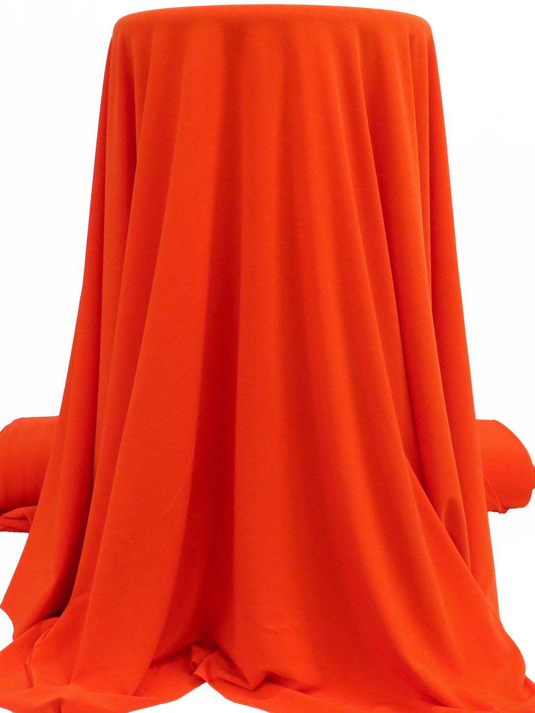 Vivid Vermillion Orange Polyester/Spandex ITY Knit - WHBM - 56W