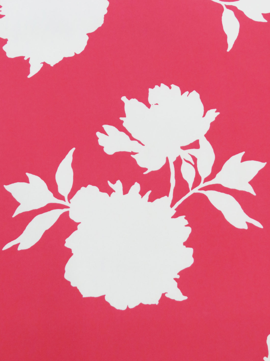 Paradise Pink/White Polyester/Lycra Floral Silhouette Print ITY Knit - NY Designer - 56W