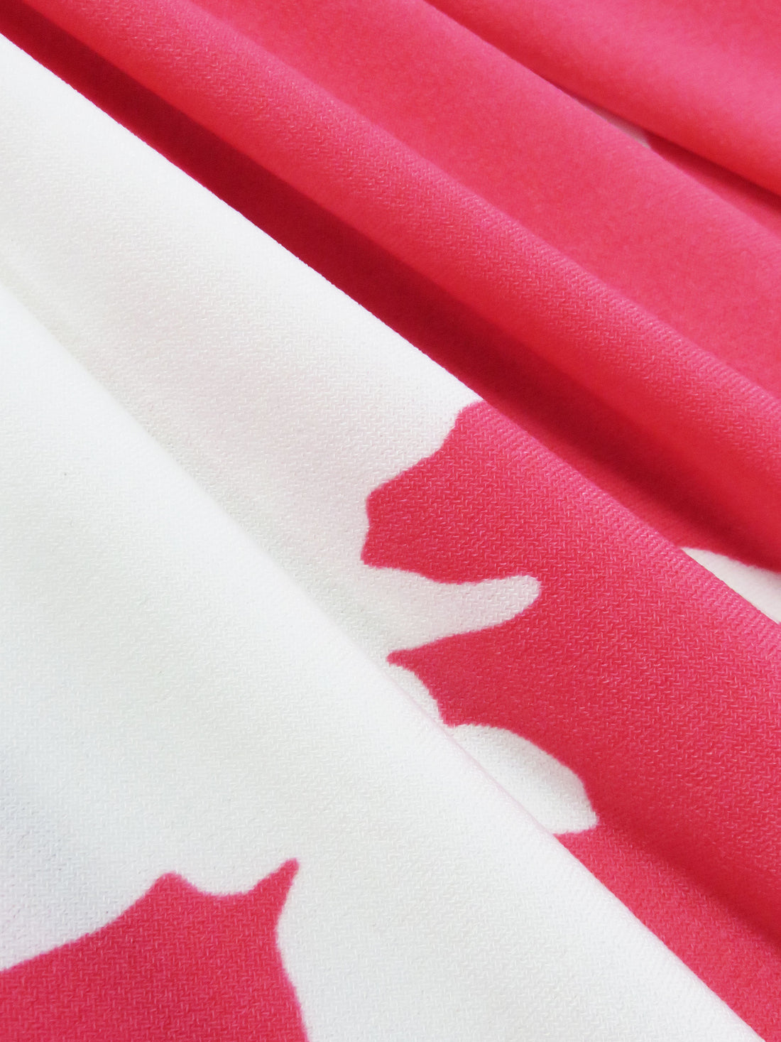 Paradise Pink/White Polyester/Lycra Floral Silhouette Print ITY Knit - NY Designer - 56W