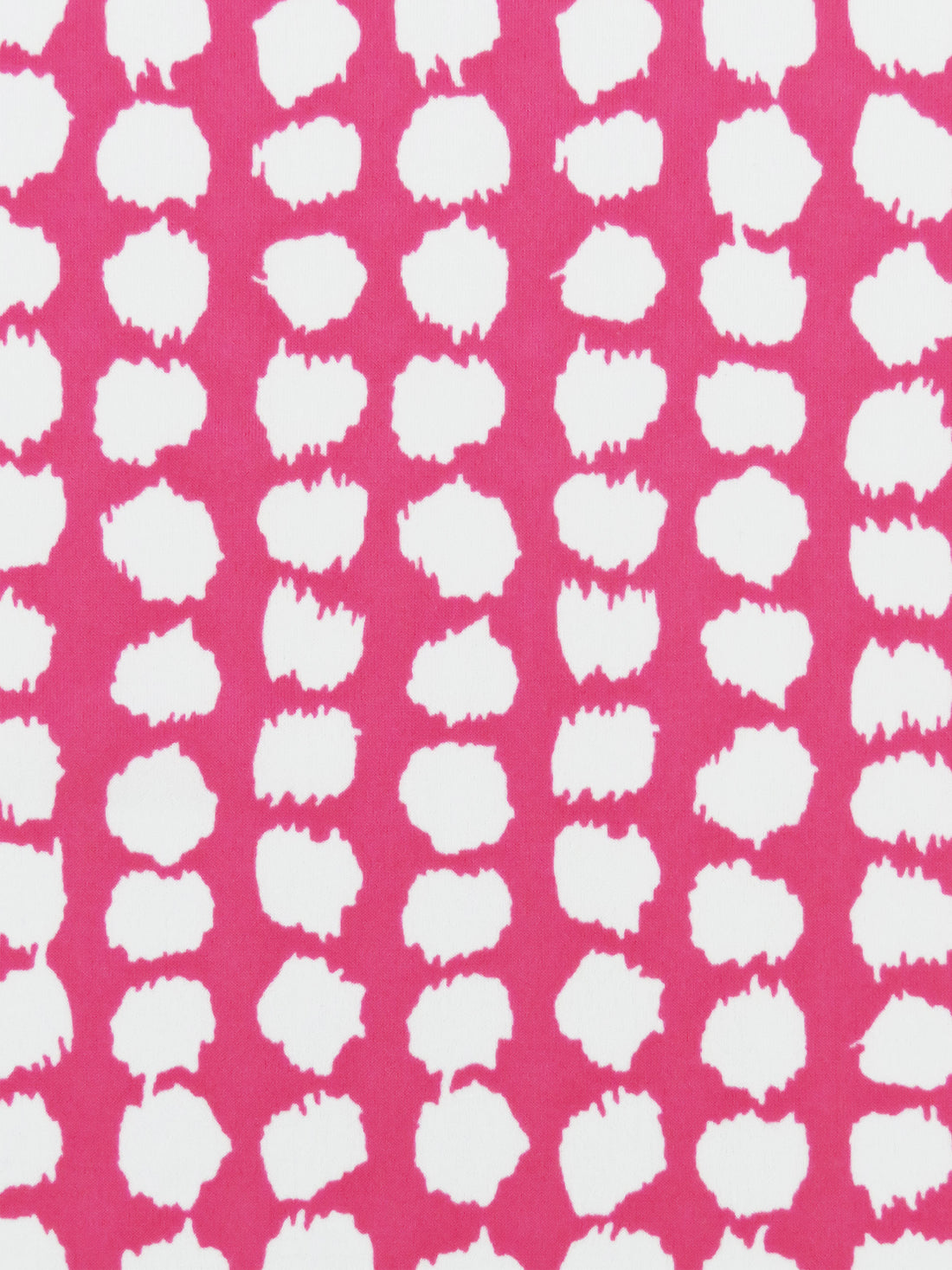Hot Rose Pink/White Polyester/Lycra Paint Blotches Print ITY Knit - NY Designer - 56W