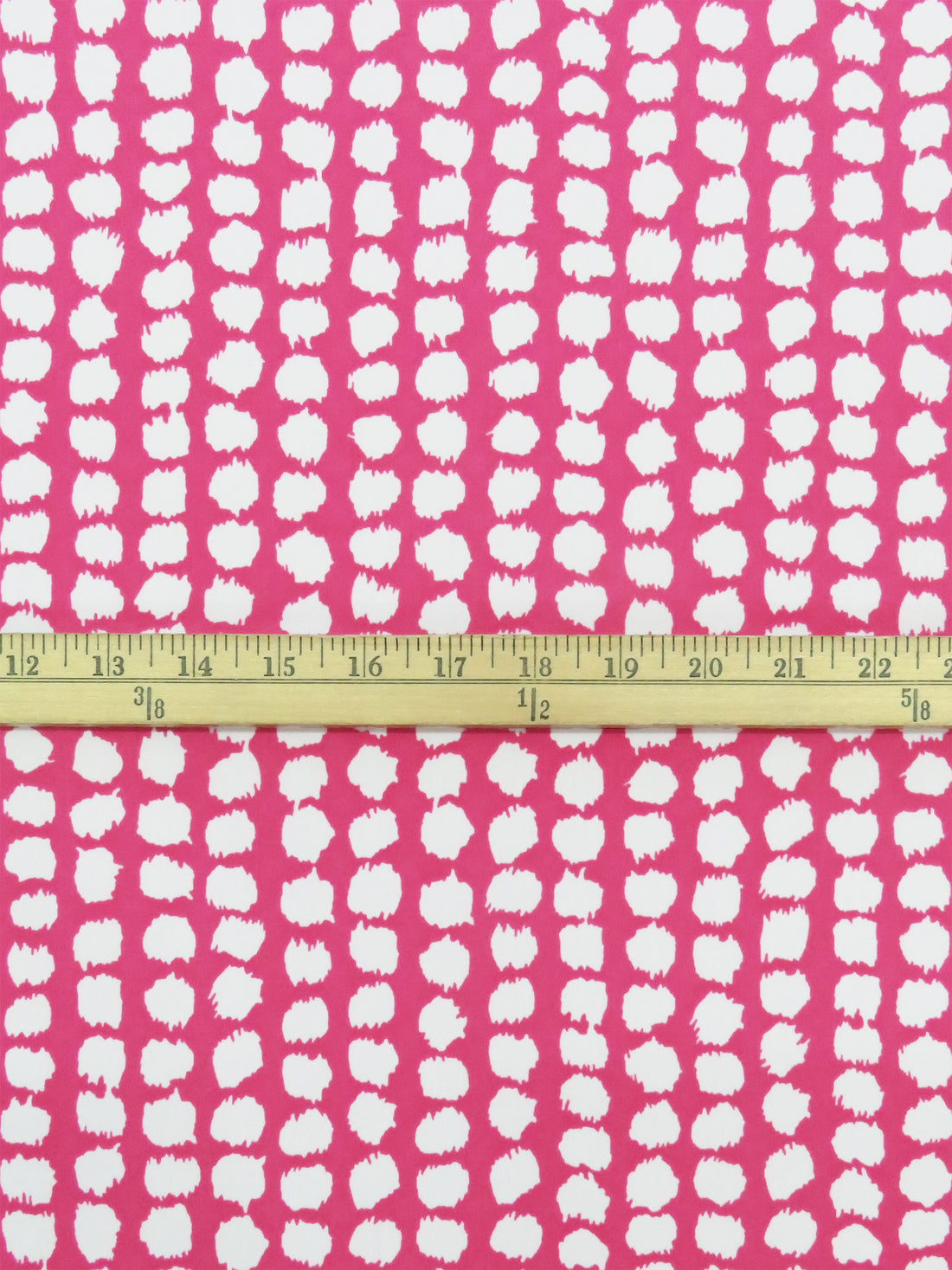 Hot Rose Pink/White Polyester/Lycra Paint Blotches Print ITY Knit - NY Designer - 56W