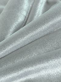 Silver Sand Polyester/Lycra Stretch Velvet Knit - NY Designer - 52W
