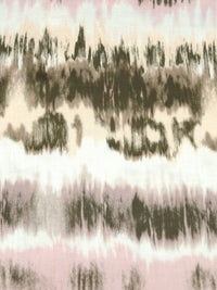 White/Dark Army Green/Ballet Pink/Multi 100% Rayon Horizontal Tie-Dye Stripe Print Crepe Challis 58W