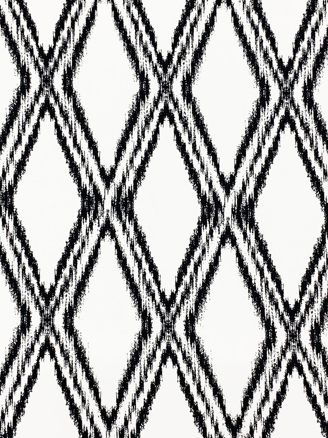 White/Black Polyester/Lycra Rugged Diamond Print ITY Knit - NY Designer - 56W