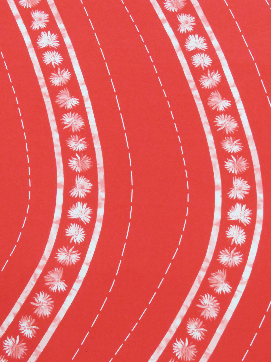 SOLD BY THE PANEL ONLY - Strawberry Red/White Polyester/Lycra Novelty Pattern Piece ITY Knit - NY Designer - 58W