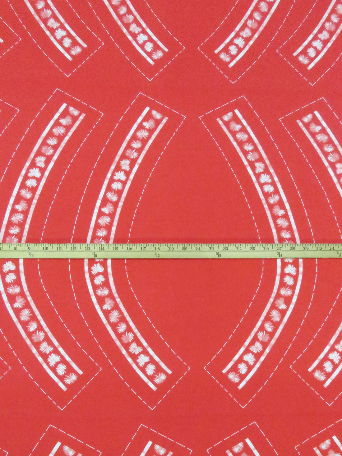 SOLD BY THE PANEL ONLY - Strawberry Red/White Polyester/Lycra Novelty Pattern Piece ITY Knit - NY Designer - 58W