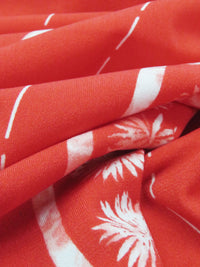 SOLD BY THE PANEL ONLY - Strawberry Red/White Polyester/Lycra Novelty Pattern Piece ITY Knit - NY Designer - 58W