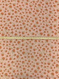 Dusty Rose/Sienna/Dark Beech 100% Polyester Floral Print Crepe Chiffon 58W