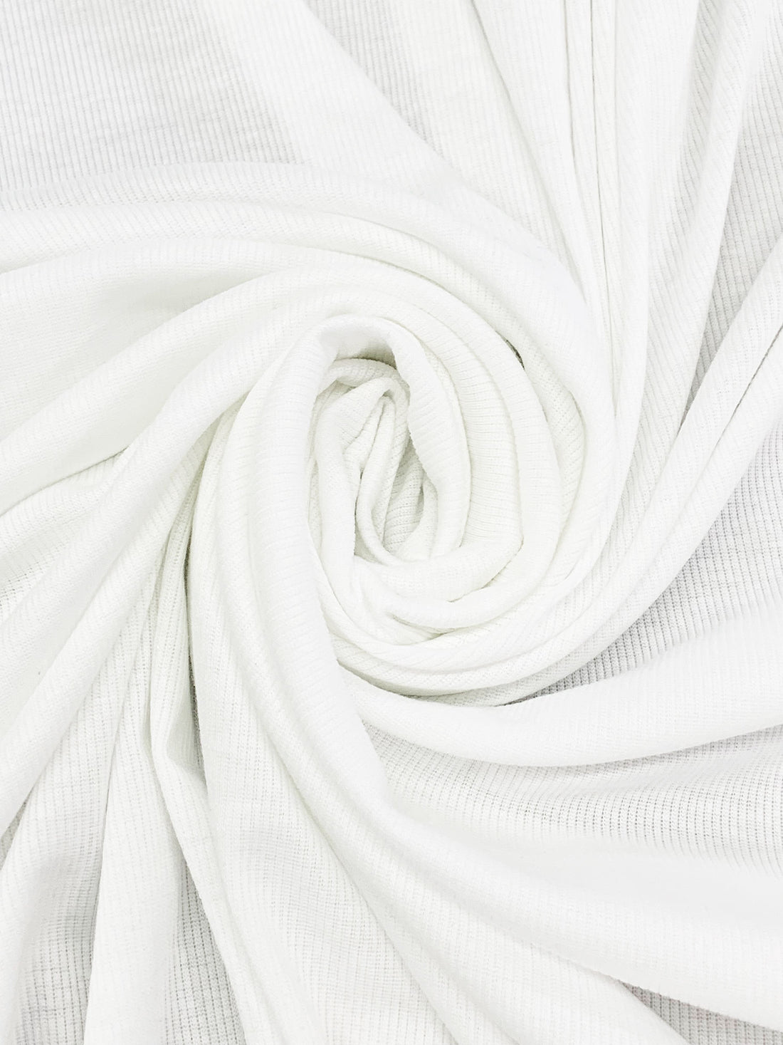 Eggshell Polyester/Lycra Brushed Rib Knit 54W