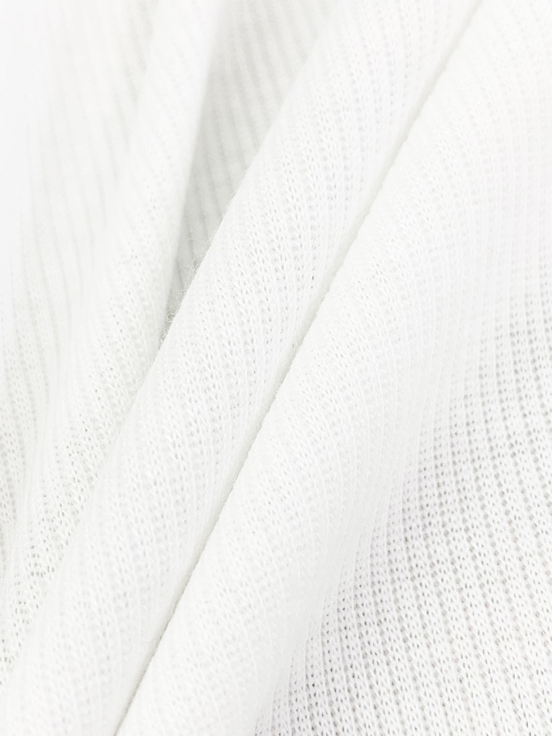 Eggshell Polyester/Lycra Brushed Rib Knit 54W