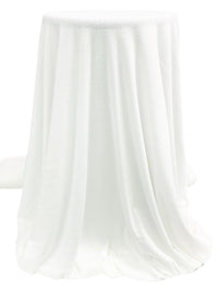 Eggshell Polyester/Lycra Brushed Rib Knit 54W