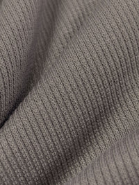 Middle Gray Rayon/Spandex Brushed Rib Knit 50W