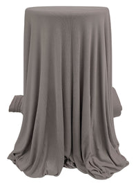 Middle Gray Rayon/Spandex Brushed Rib Knit 50W