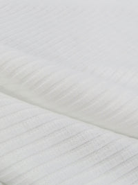 White Polyester/Lycra Rib Knit 46W
