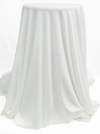 White Polyester/Lycra Rib Knit 46W