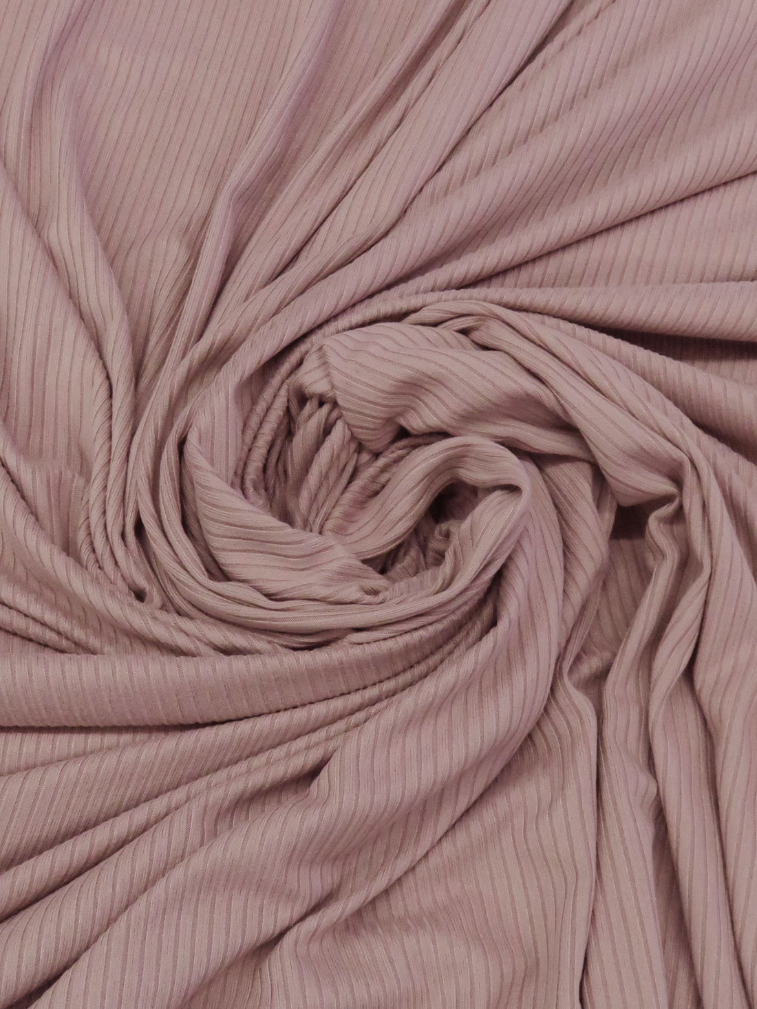 Dusty Rose Polyester/Rayon/Lycra Brushed Rib Knit 54W
