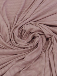 Dusty Rose Polyester/Rayon/Lycra Brushed Rib Knit 54W