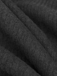 Charcoal Gray Polyester/Lycra Brushed Rib Knit 56W