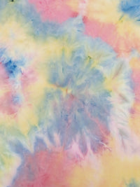 Parmesan Yellow/Amaranth Pink/Cerulean Frost/Multi Polyester/Lycra Tie-Dyed Double Brushed Knit 58W