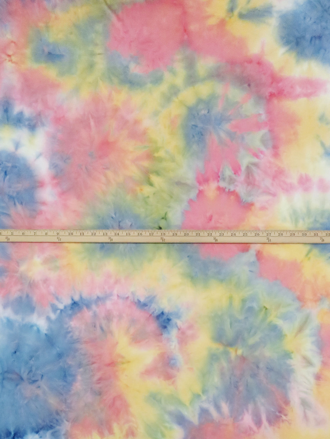 Parmesan Yellow/Amaranth Pink/Cerulean Frost/Multi Polyester/Lycra Tie-Dyed Double Brushed Knit 58W
