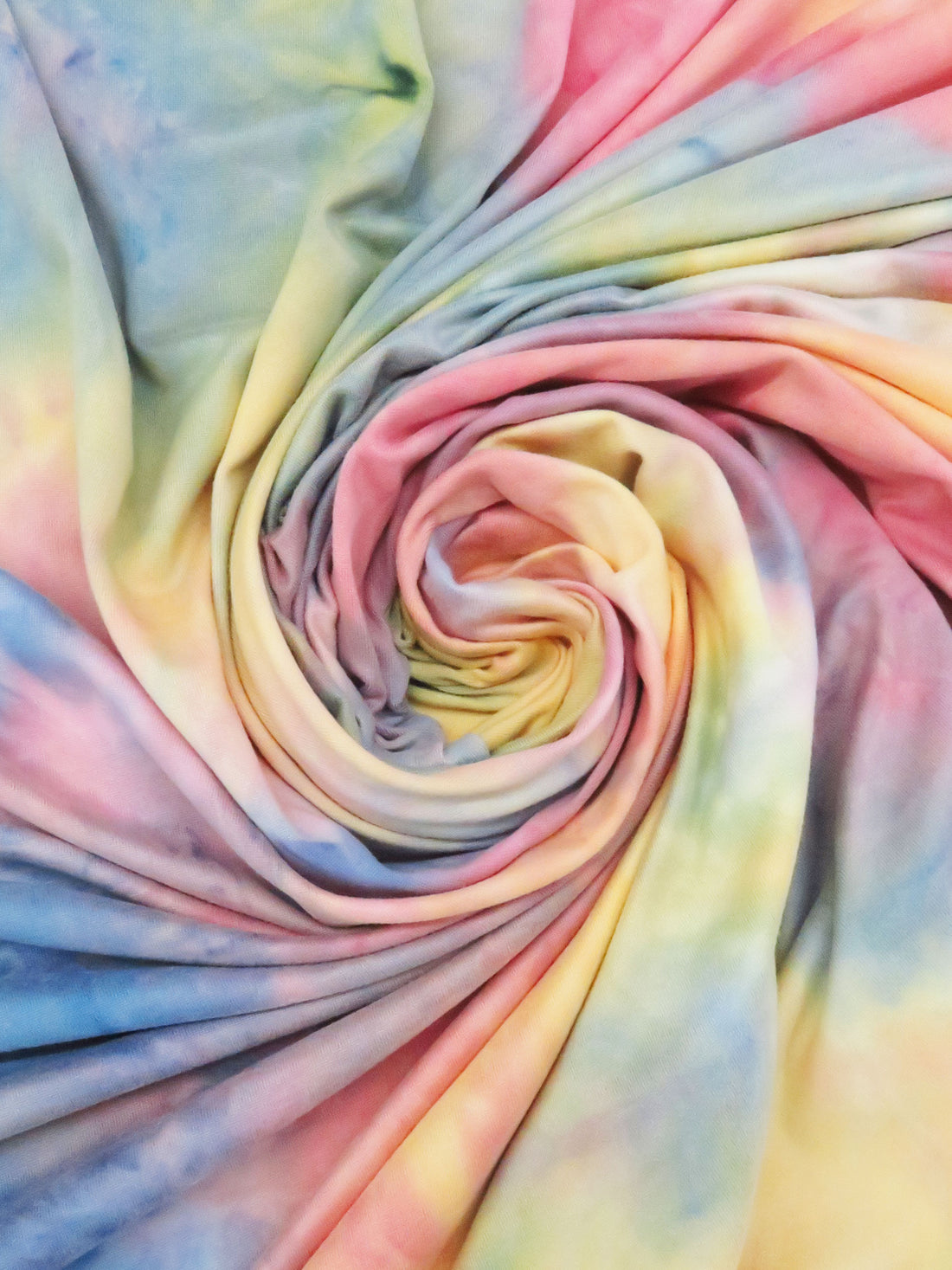 Parmesan Yellow/Amaranth Pink/Cerulean Frost/Multi Polyester/Lycra Tie-Dyed Double Brushed Knit 58W