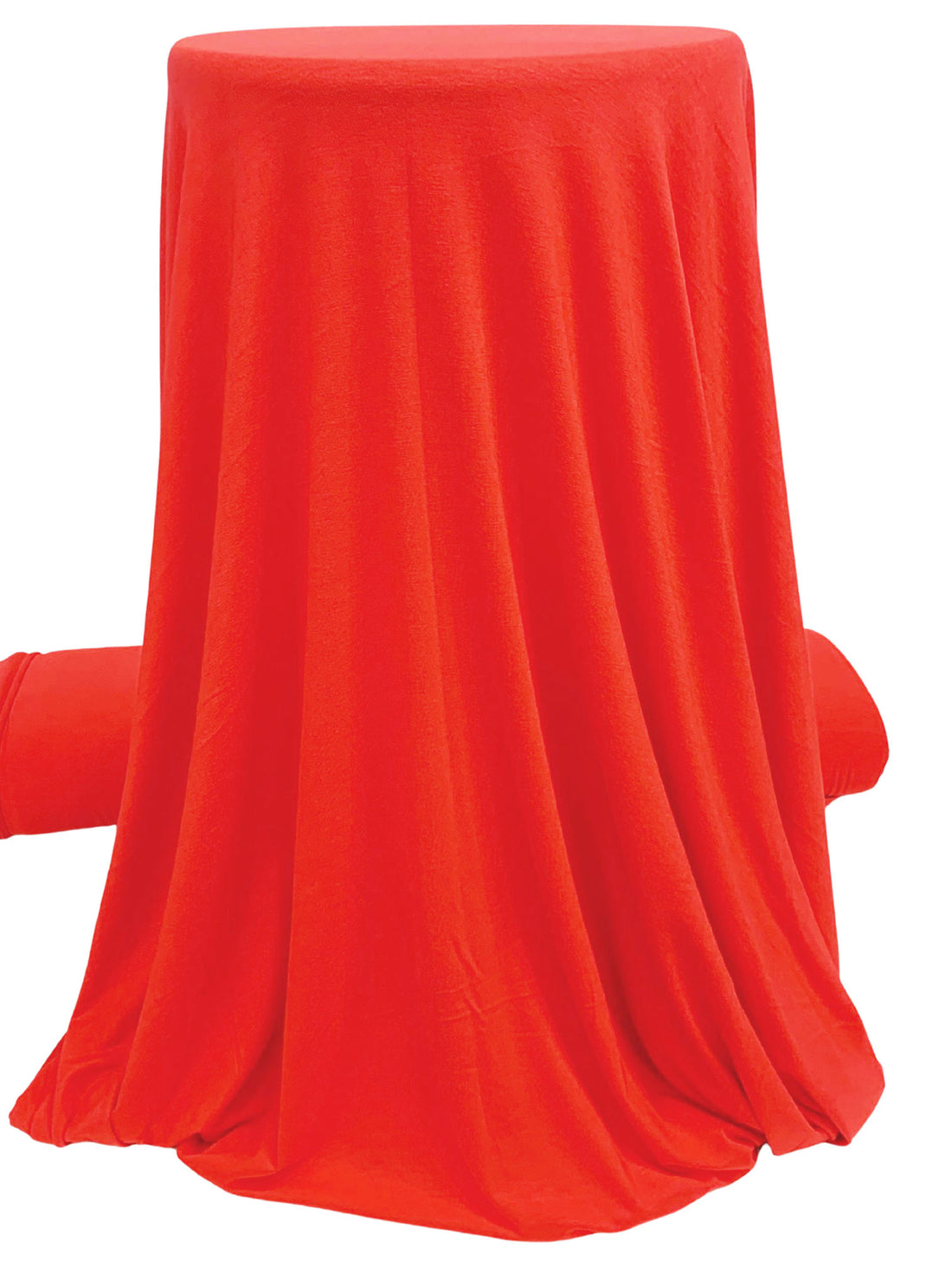 Vivid Fire Engine Red Rayon/Lycra Jersey Knit 60W