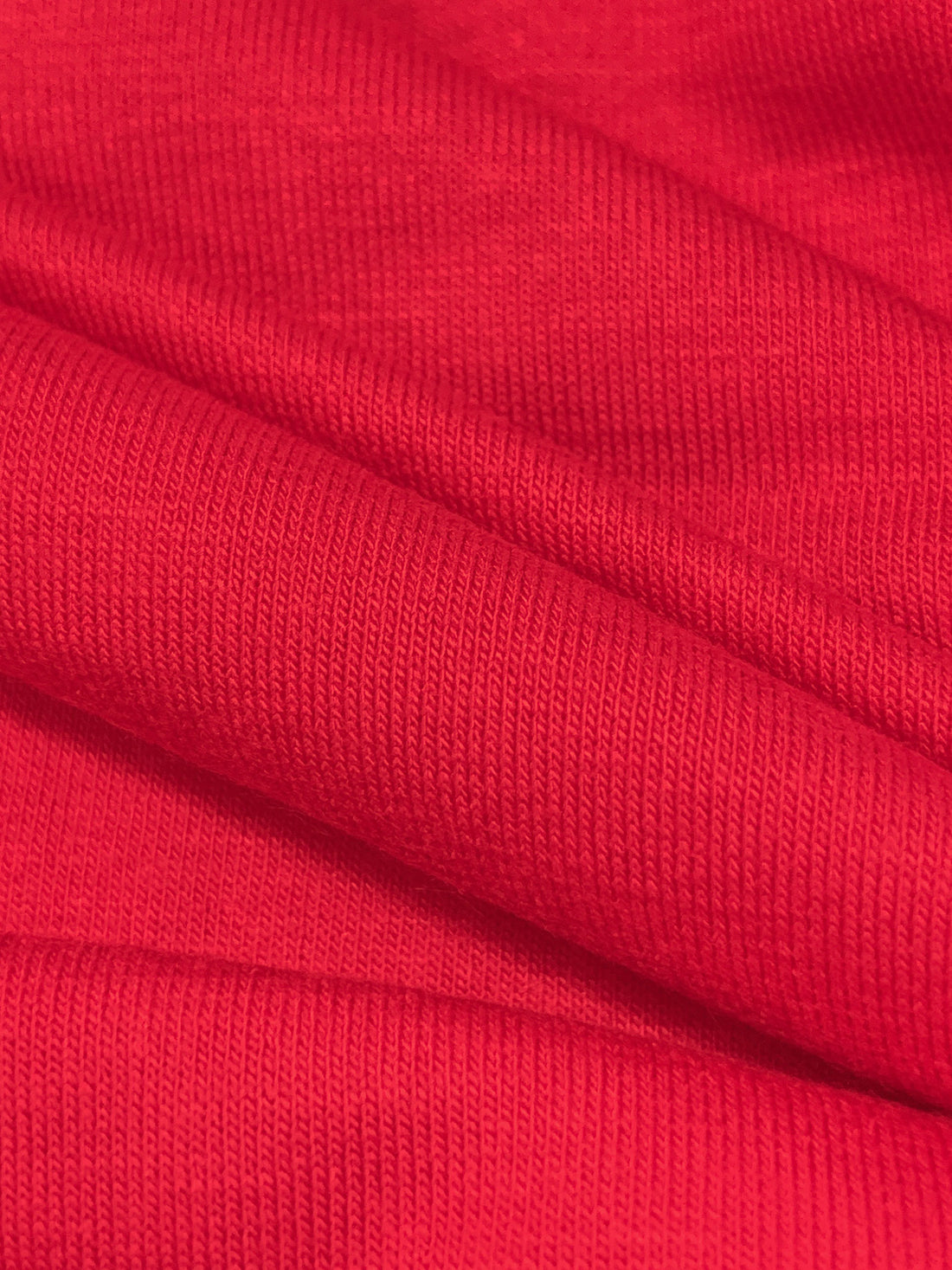 Medium Candy Apple Red Rayon/Lycra Jersey Knit 58W