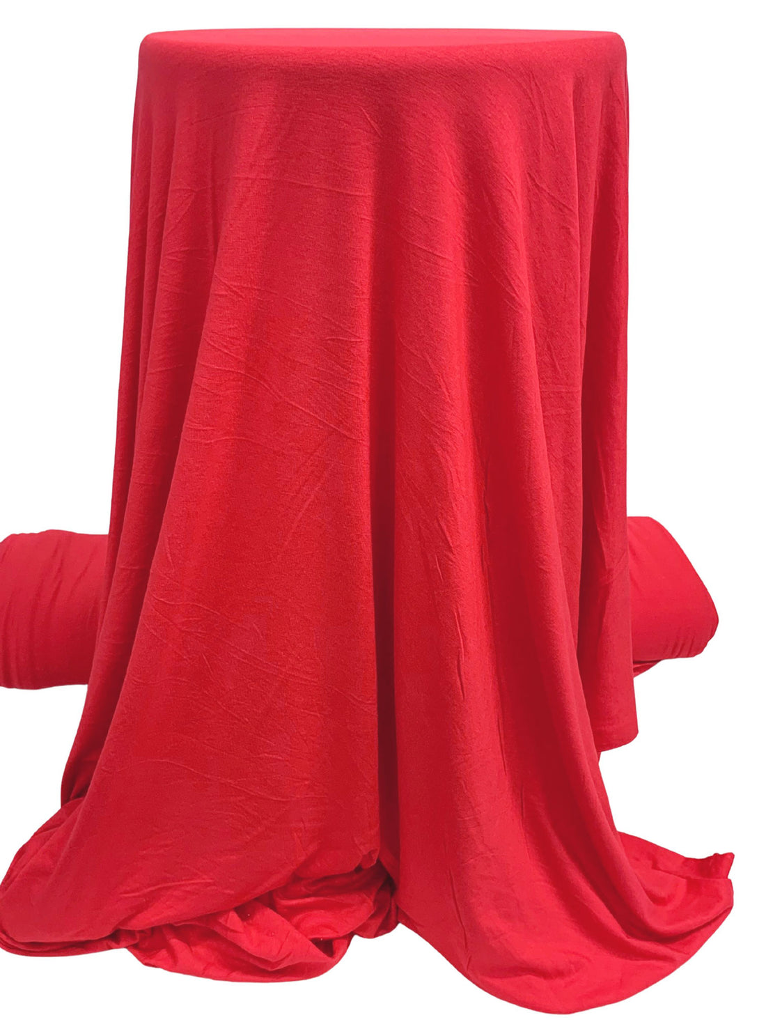 Medium Candy Apple Red Rayon/Lycra Jersey Knit 58W