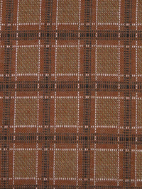 Redwood/White/Black/Multi Polyester/Lycra Plaid Weave Double Knit 56W