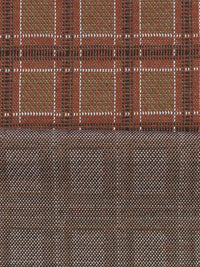 Redwood/White/Black/Multi Polyester/Lycra Plaid Weave Double Knit 56W