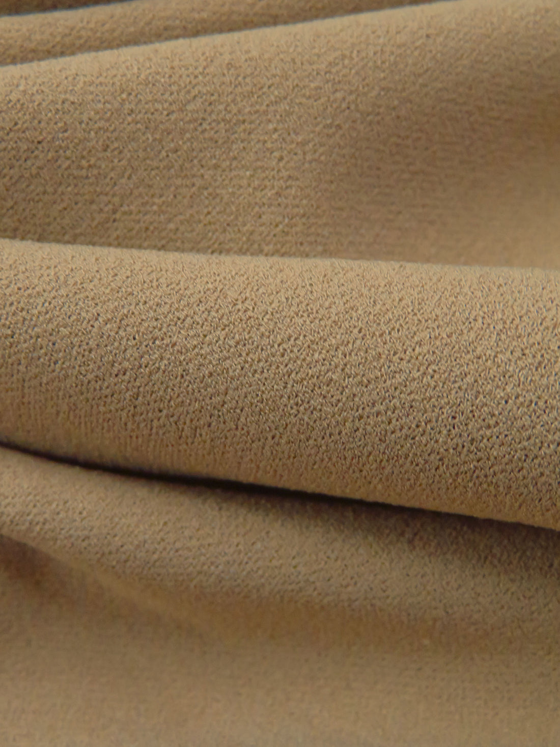 Pale Brown Polyester/Lycra Crepe Knit 58W