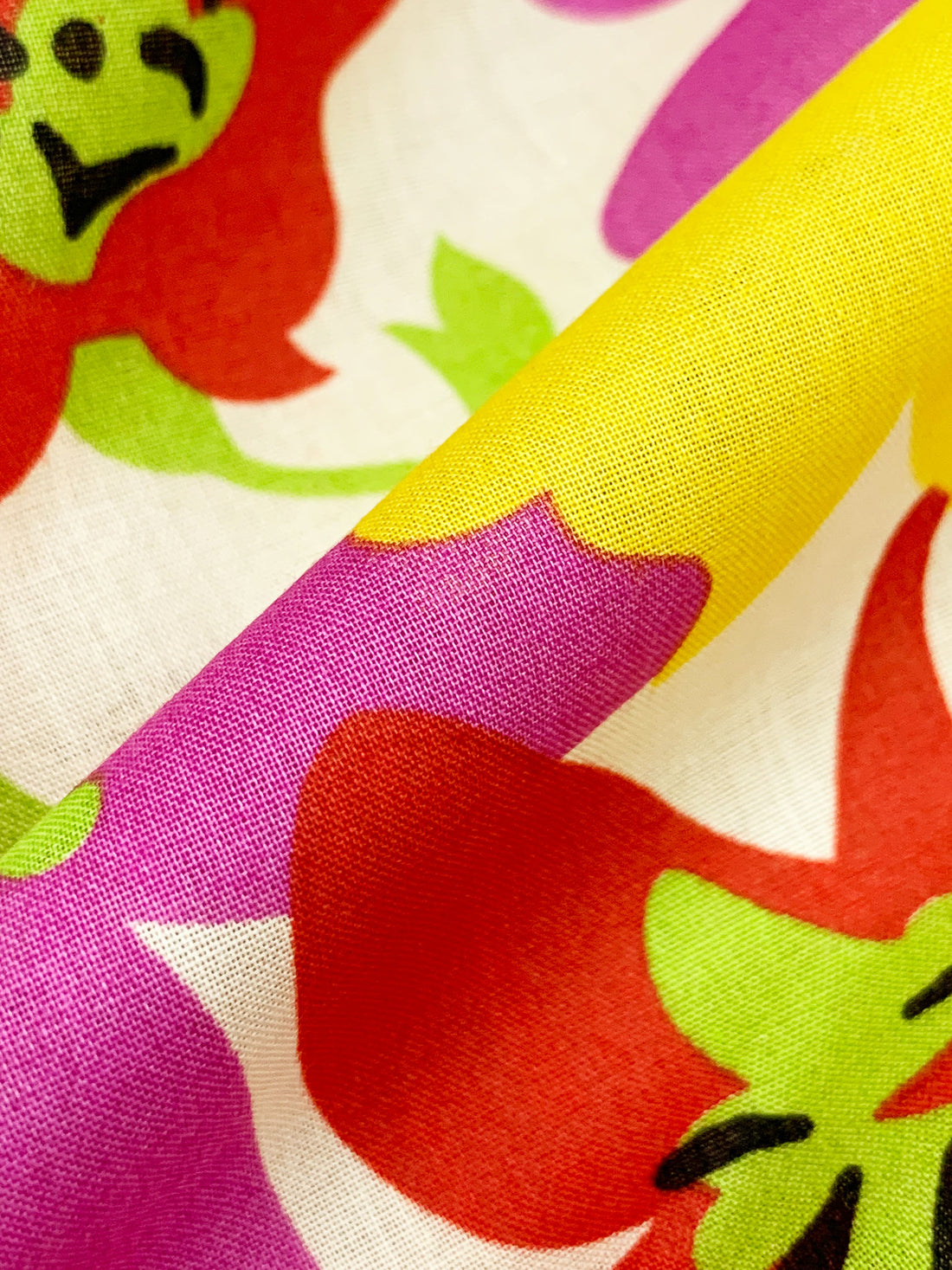 Ivory/Crimson/Mulberry/Multi 100% Cotton Stylized Floral Print Voile 58W