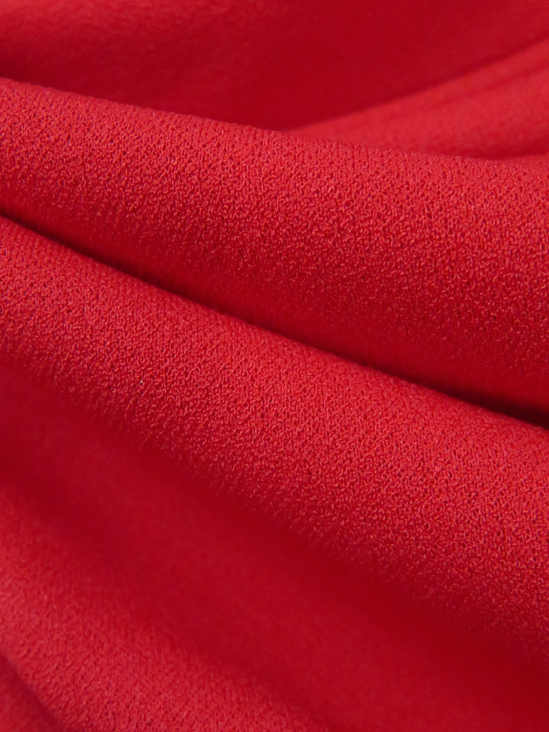 Chinese Red Polyester/Lycra Crepe Techno Knit 58W