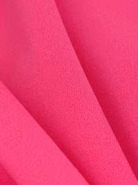Strawberry Pink Polyester/Lycra Crepe Techno Knit 58W