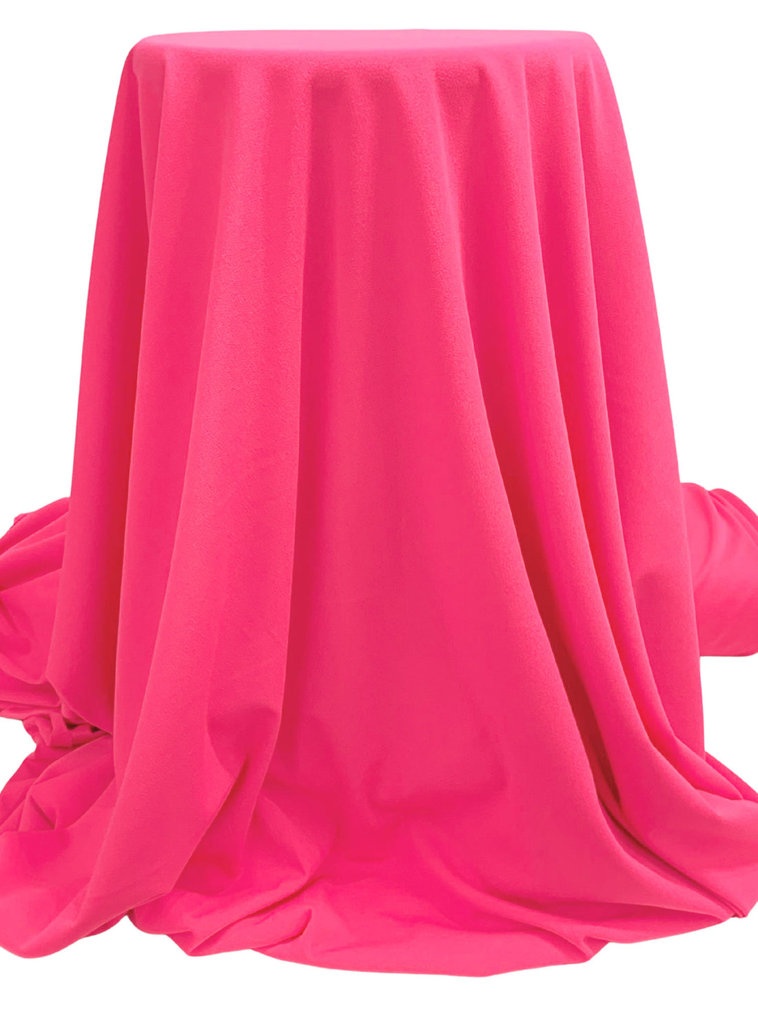 Strawberry Pink Polyester/Lycra Crepe Techno Knit 58W