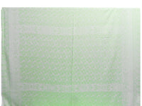 Granny Smith Green/White 100% Rayon Ornate Floral Framework Print Challis 56W