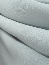 Ash Gray 100% Silk Double Georgette - NY Designer - 43W