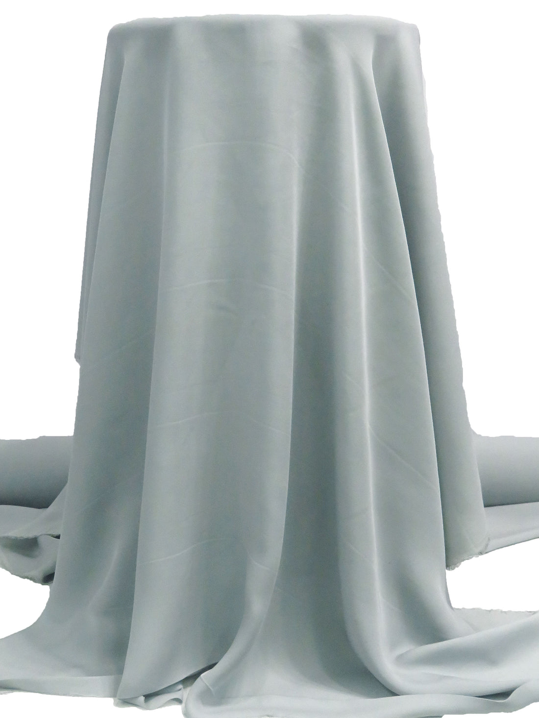 Ash Gray 100% Silk Double Georgette - NY Designer - 43W