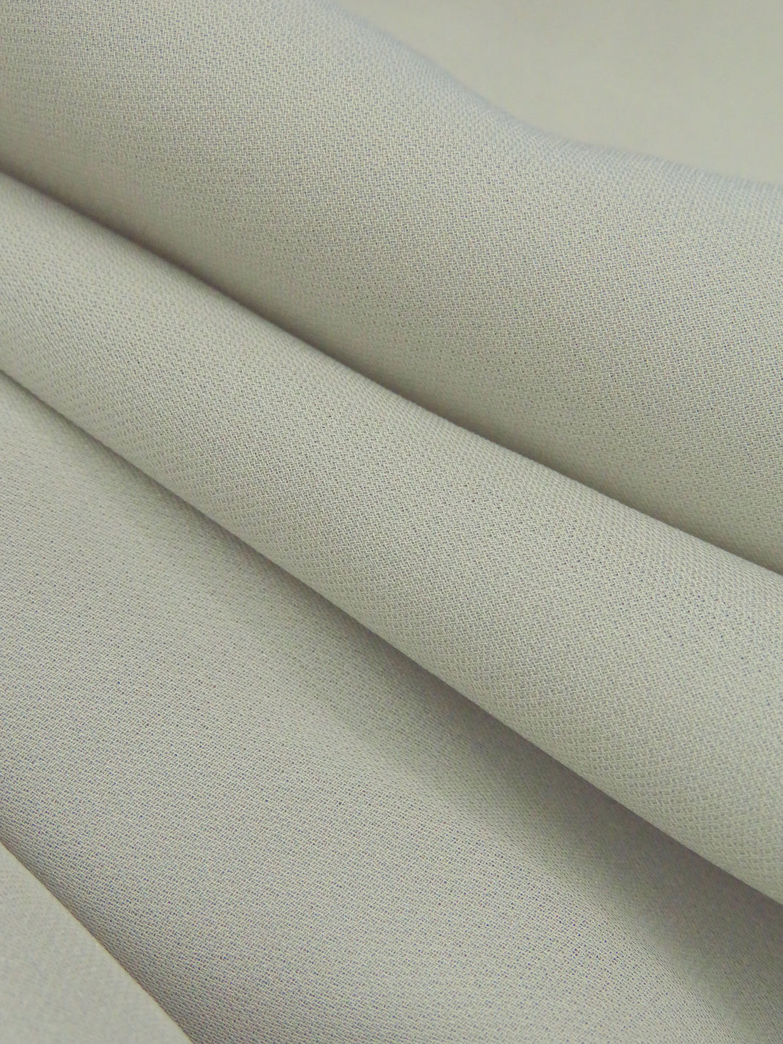 Pastel Gray 100% Silk Double Georgette - NY Designer - 43W