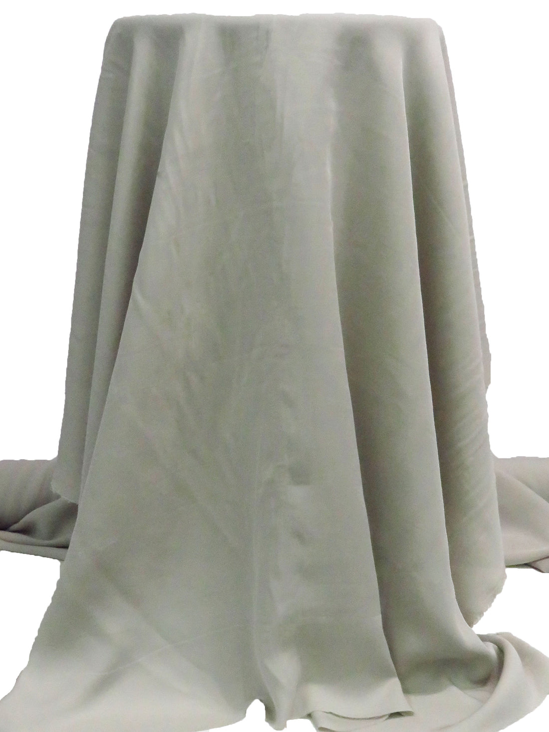 Pastel Gray 100% Silk Double Georgette - NY Designer - 43W