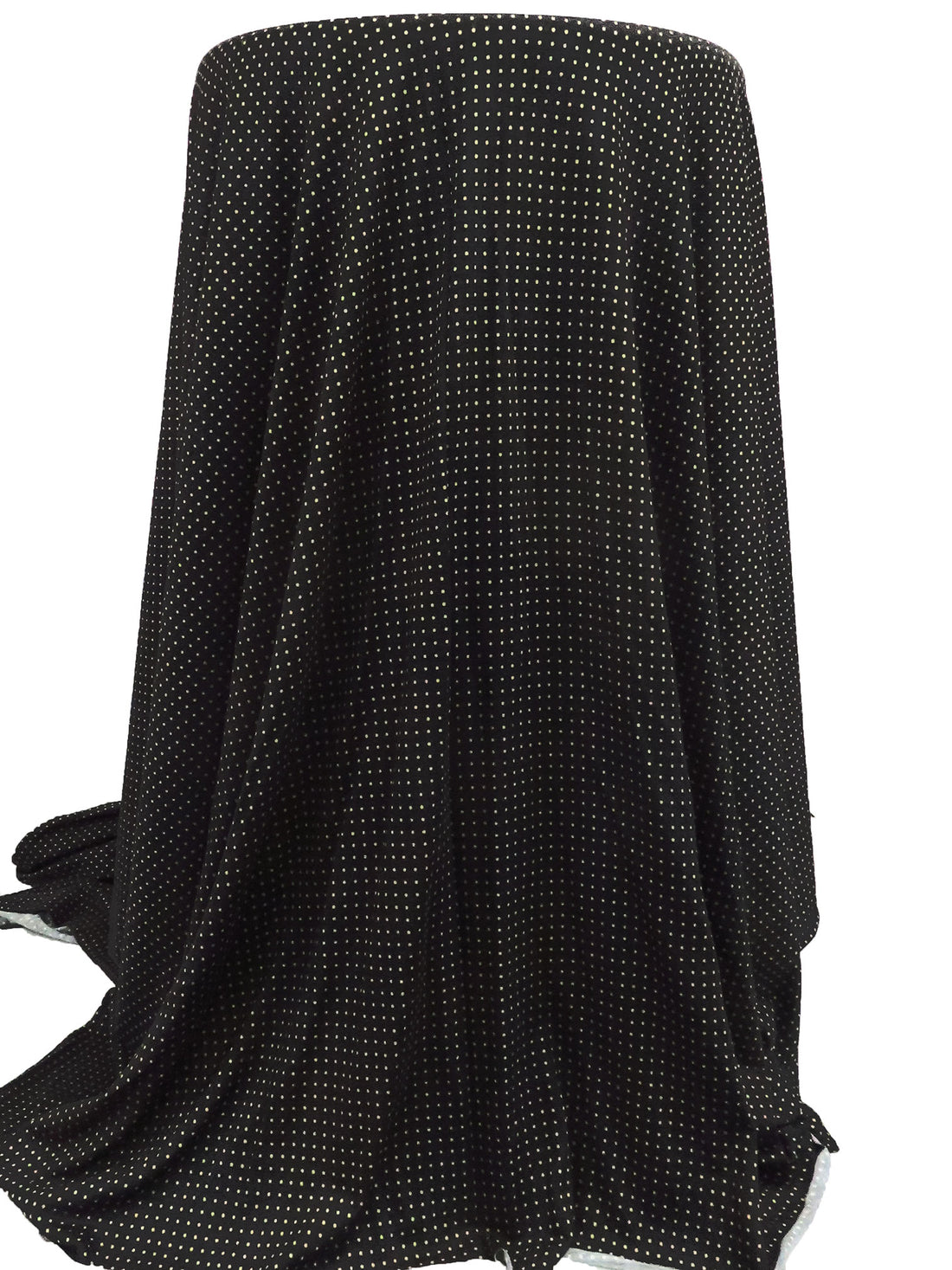 Camel/Dark Brown Rayon/Lycra Grid Polka Dot Print Jersey Knit - Imported From France - 52W