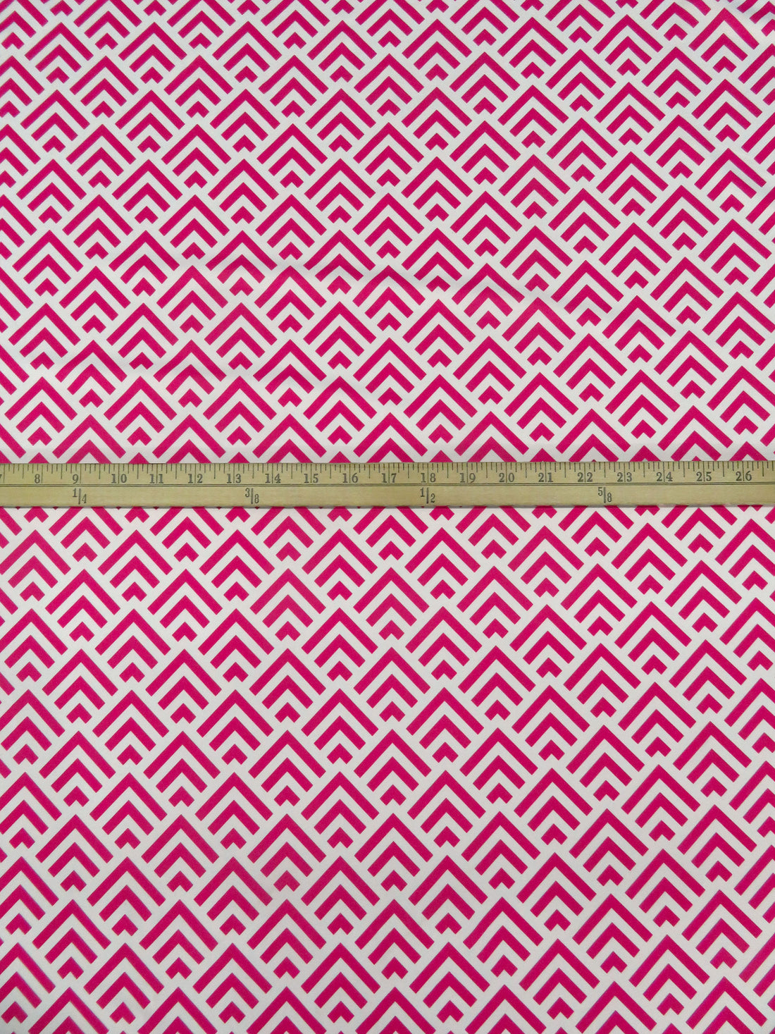French Wine/White Recycled Polyester/Spandex Geometric Print Brushed Activewear Knit - Corbeaux Clothing - 54W