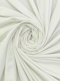 Spare White Recycled Polyester/Spandex Print Brushed Activewear Knit - Corbeaux Clothing - 58W