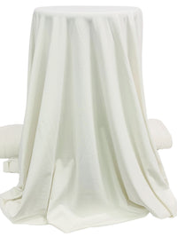 Spare White Recycled Polyester/Spandex Print Brushed Activewear Knit - Corbeaux Clothing - 58W